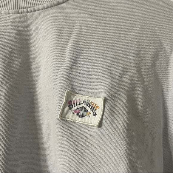 Billabong Cropped Light Blue Sweatshirt Small - Picture 3 of 7